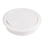 Hardware Resources 3 Inch Diameter Cable Grommet - Single White