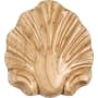 Hardware Resources Ocean Beach Seashell Solid Wood Applique Onlay - 2-3/4"H x 2-1/2"W x 1/2"D Natural Maple