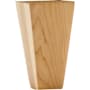 Hardware Resources 2-1/4" W x 2-1/4" D x 4" H White Oak Square Tapered Shaker Bun Foot Natural White Oak