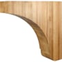 Hardware Resources Corbel with Decorative Styling, 18"H x 5"W x 18"D - FINAL SALE Natural Hard Maple