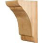 Hardware Resources Corbel with Decorative Styling, 10"H x 5"W x 6"D Natural Hard Maple