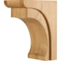 Hardware Resources Corbel with Cove Styling, 8"H x 4"W x 6"D Natural Hard Maple