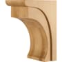 Hardware Resources Corbel with Cove Styling, 10"H x 5"W x 7"D Natural Hard Maple