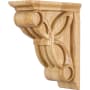 Hardware Resources Corbel with Art Deco Celtic Weave Styling, 8"H x 3"W x 6-3/8"D Natural Maple