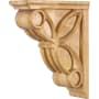 Hardware Resources Corbel with Art Deco Celtic Weave Styling, 10"H x 3"W x 8"D Natural Maple