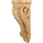 Hardware Resources Corbel with Acanthus Styling, 22"H x 6-3/4"W x 7-3/4"D Natural Oak