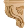 Hardware Resources Corbel with Acanthus Styling, 10"H x 3"W x 7"D Natural Hard Maple