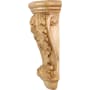 Hardware Resources Corbel with Acanthus Styling, 14"H x 5-1/2"W x 3-1/2"D Natural Maple