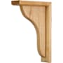 Hardware Resources 2" W x 7-1/2" D x 10-1/2" H White Oak Bar Bracket Beveled Bar Corbel Natural White Oak