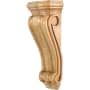 Hardware Resources Corbel with Decorative Styling, 14"H x 5-1/2"W x 3-1/2"D Natural Maple