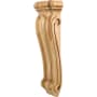 Hardware Resources Corbel with Decorative Styling, 22"H x 7"W x 3-3/4"D Natural Maple