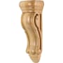 Hardware Resources Corbel with Decorative Styling, 10"H x 3-5/8"W x 2-1/2"D Natural Maple