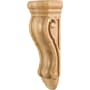 Hardware Resources Corbel with Decorative Styling, 14"H x 5"W x 3-5/16"D Natural Maple