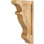 Hardware Resources Corbel with Contour Styling, 12"H x 2-1/2"W x 6"D - FINAL SALE Natural Hard Maple
