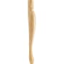 Hardware Resources 35-1/2" Tall Curved Queen Anne Furniture Leg Natural Rubberwood
