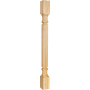 Hardware Resources Corner Post with Reed Styling, 42"H x 3-1/2"D Natural Alder