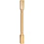 Hardware Resources Spiral Rope Solid Wood Carved Furniture Post - Let - 42"H x 3-1/2"D Natural Alder