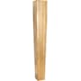 Hardware Resources 5" W x 5" D x 35-1/2" H White Oak Square Tapered Post Natural White Oak