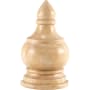 Hardware Resources Finial with Decorative Styling, 5-1/2"H x 3-1/4"W x 1-5/8"D Natural Oak