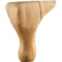 Hardware Resources Unfinished Solid Wood Traditional Queen Anne Carved Furniture Cabinet Foot Leg - 6"H x 4-1/4"W x 4-1/4"D Natural Oak