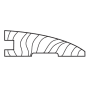 Hartco Utmost 78" x 3" Engineered Hardwood Nail Down Hardwood Flooring Reducer - Sold by Piece (6.5 LF/Piece) Eagle Nest