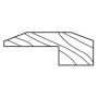 Hartco Utmost 78" x 3" Engineered Hardwood Nail Down Hardwood Flooring Stair Nose - Sold by Piece (6.5 LF/Piece) Oceanside Gray