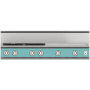 Hestan 48 Inch Wide 4 Burner Liquid Propane Rangetop Bora Bora