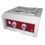 Hestan 70000 BTU 24 Inch Wide Natural Gas Built-In Power Burner with Integrated Wok Ring from the Hestan Outdoor Series Tin Roof