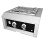 Hestan 70000 BTU 24 Inch Wide Natural Gas Built-In Power Burner with Integrated Wok Ring from the Hestan Outdoor Series Stealth