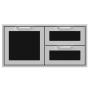 Hestan 42 Inch Wide Single Storage Door and Double Drawer from the Hestan Outdoor Series Stealth