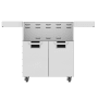 Hestan 30 Inch Wide Double Door Grill Cart from the Aspire by Hestan Series Stealth