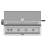Hestan 110000 BTU 42 Inch Wide Natural Gas Built-In Grill with Tubular U-Burner System Infrared Sear Burners and Rotisserie from the Aspire by Hestan Series Stainless Steel
