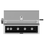 Hestan 110000 BTU 42 Inch Wide Natural Gas Built-In Grill with Tubular U-Burner System Infrared Sear Burners and Rotisserie from the Aspire by Hestan Series Stealth