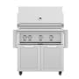Hestan 36 Inch Wide Double Door Grill Cart from the Hestan Outdoor Series Stainless Steel