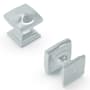 Hickory Hardware Dover 1-1/4 Inch Classic Soft Square Cabinet Knob / Drawer Knob Chrome
