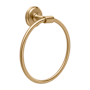 Hickory Hardware Piper 6-1/2" Wall Mounted Bathroom Kitchen Towel Ring Champagne Bronze