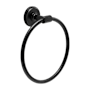 Hickory Hardware Piper 6-1/2" Wall Mounted Bathroom Kitchen Towel Ring Matte Black