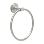 Hickory Hardware Piper 6-1/2" Wall Mounted Bathroom Kitchen Towel Ring Satin Nickel