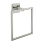 Hickory Hardware Skylight 6-1/2" Wall Mounted Modern Square Bathroom Kitchen Towel Ring Holder Polished Nickel