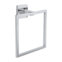 Hickory Hardware Skylight 6-1/2" Wall Mounted Modern Square Bathroom Kitchen Towel Ring Holder Chrome