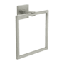 Hickory Hardware Skylight 6-1/2" Wall Mounted Modern Square Bathroom Kitchen Towel Ring Holder Stainless Steel