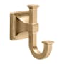 Hickory Hardware Studio 2" Wide Single Contemporary J Style Bathroom Kitchen Towel Robe Apron Hook Champagne Bronze