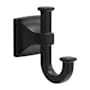 Hickory Hardware Studio 2" Wide Single Contemporary J Style Bathroom Kitchen Towel Robe Apron Hook Matte Black