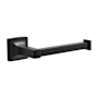 Hickory Hardware Studio 7-5/16" Wide Wall Mounted Contemporary Single Arm Slide On Hook Toilet Paper Holder Matte Black