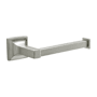 Hickory Hardware Studio 7-5/16" Wide Wall Mounted Contemporary Single Arm Slide On Hook Toilet Paper Holder Satin Nickel