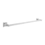 Hickory Hardware Studio 26-1/8" Wide Contemporary Single Bathroom Towel Bar Rod Chrome