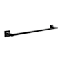 Hickory Hardware Studio 26-1/8" Wide Contemporary Single Bathroom Towel Bar Rod Matte Black