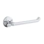 Hickory Hardware Woodward 7-1/4" Wall Mounted Contemporary Single Arm Slide On Hook Toilet Paper Holder Chrome