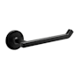 Hickory Hardware Woodward 7-1/4" Wall Mounted Contemporary Single Arm Slide On Hook Toilet Paper Holder Matte Black