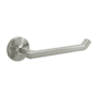 Hickory Hardware Woodward 7-1/4" Wall Mounted Contemporary Single Arm Slide On Hook Toilet Paper Holder Satin Nickel
